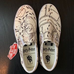 Harry Potter Marauders Map Vans Slipons